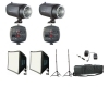 Dorr SemiPro 160Ws Kit With 2 Flashes, 2 Stands and 1 Case