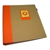 Dorr Green Earth Orange Sun Traditional Photo Album - 100 Sides