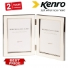 Kenro 6x4 Inch Twin Whisper Classic Photo Frame - White