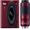 Nikon 1 Digital J2 Camera With 10-30mm and 30-110mm Lenses Red