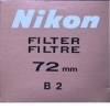 Nikon 72mm (B2) Cooling Filter