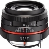 Pentax High Definition DA 21mm F3.2 AL Limited Lens (Black)