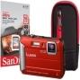 Panasonic DMC-FT30 Tough Red Camera Kit inc 16GB SD Card & Case