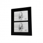 Kenro Black 7x5-Inch - 2 Apertures Glass Frame