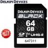 Delkin Devices 64GB BLACK UHS-II SDXC Memory Card Delkin Devices 64GB BLACK UHS-II SDXC Memory Card
