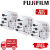 Fujifilm PowerSafe Earthed World Travel Adapter - White, Triple Pack