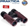 Praktica 10x26mm Pioneer Waterproof Binoculars (Red)