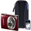 Canon IXUS 185 Camera Kit inc 8GB SD Card and Case - Red