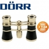 Dorr Danubia 3x24mm Opera Brass and Black Binoculars