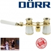 Dorr Danubia 3x25mm Opera Pearl And Gold Binoculars With Handle
