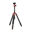 Dorr HQ1635 4 Section Black/Red Carbon Fibre Tripod With Ball Head