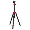 Dorr HQ1315 5 Section Black/Red Carbon Fibre Tripod With Ball Head