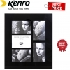 Kenro Black 6x4" - 5 Apertures Glass Frame - Square