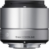 Sigma 19mm F2.8 DN Lens For Sony E-mount Cameras Silver