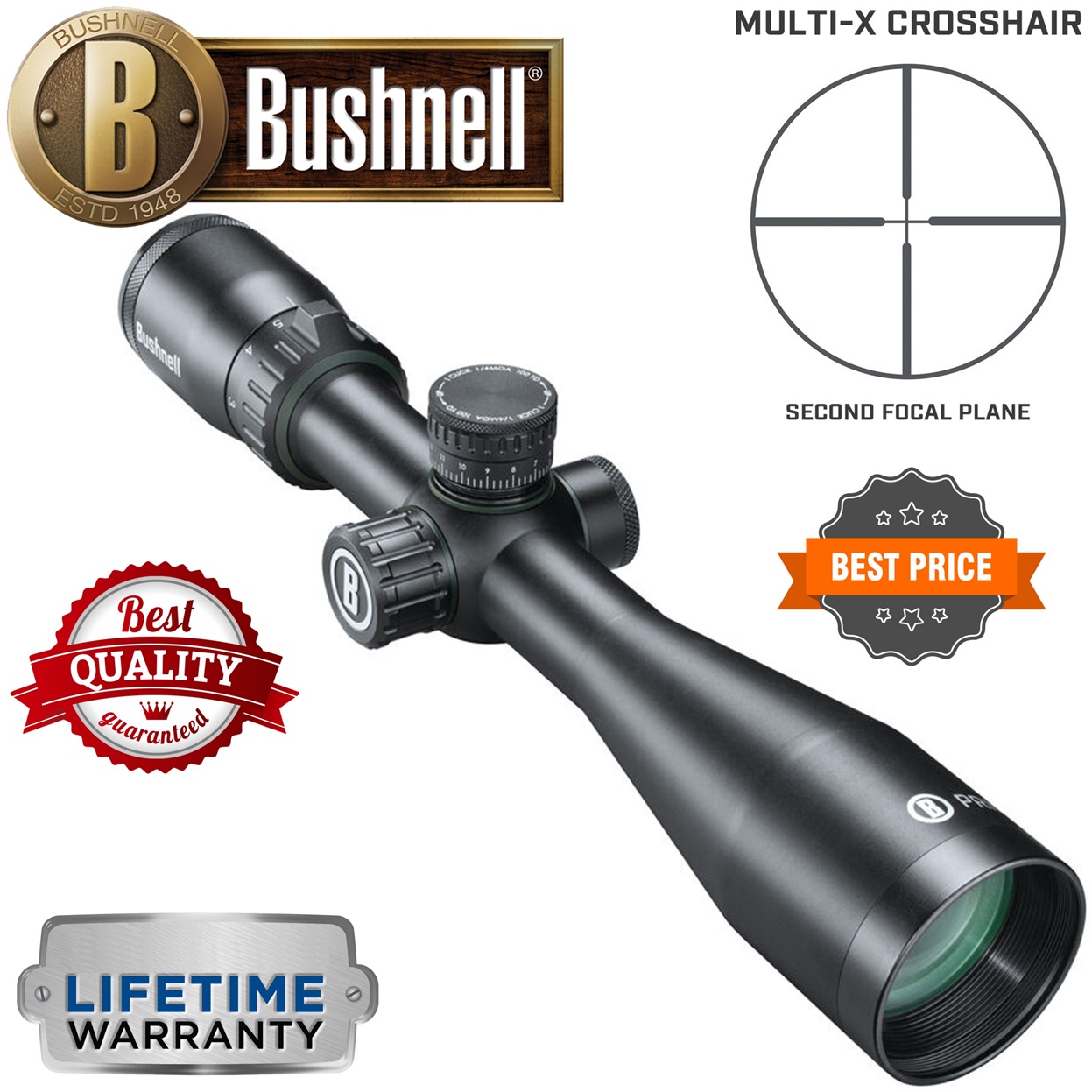 Bushnell Prime 3-12x40 Riflescope Multi-turret