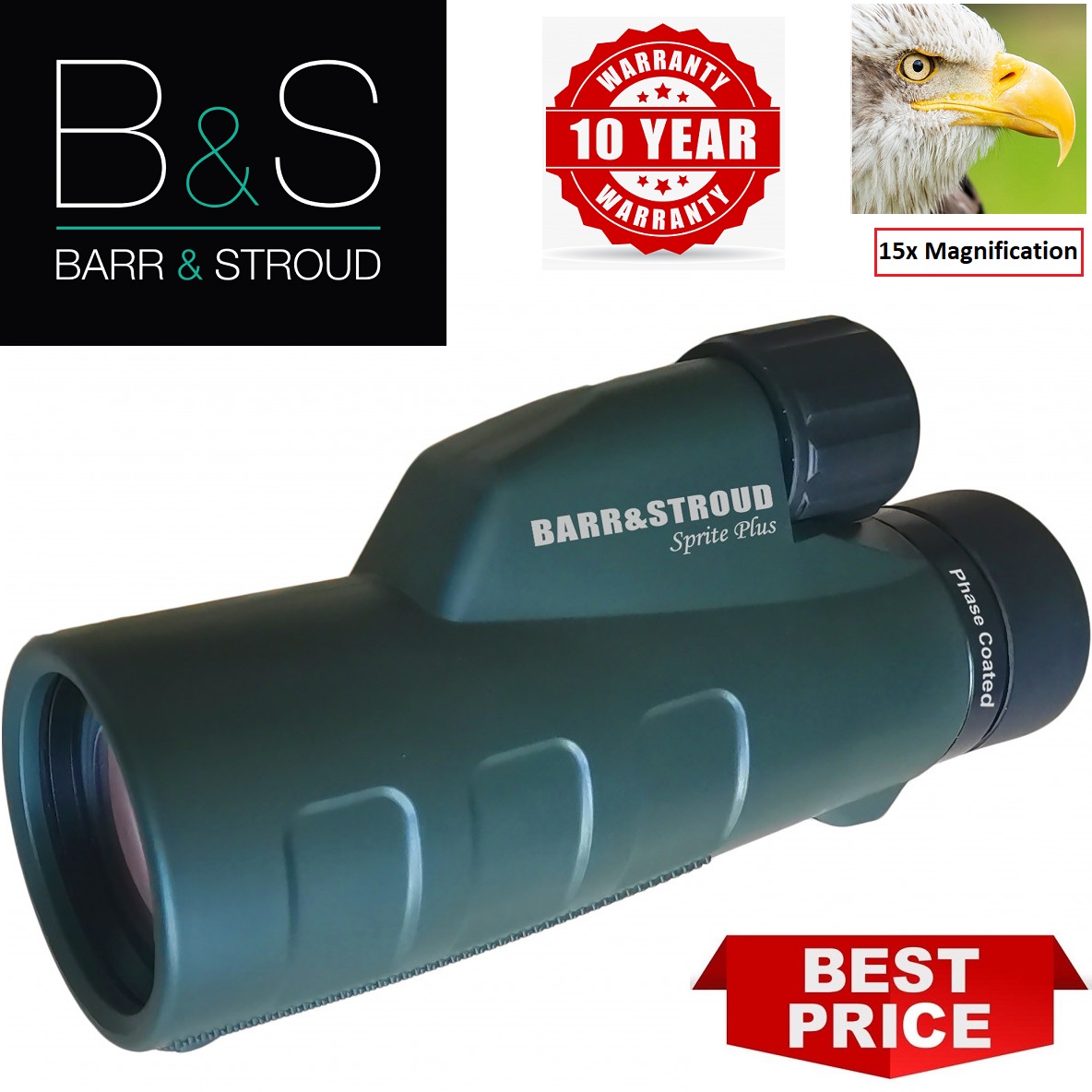 Barr & Stroud Sprite Plus 15x50 Monocular