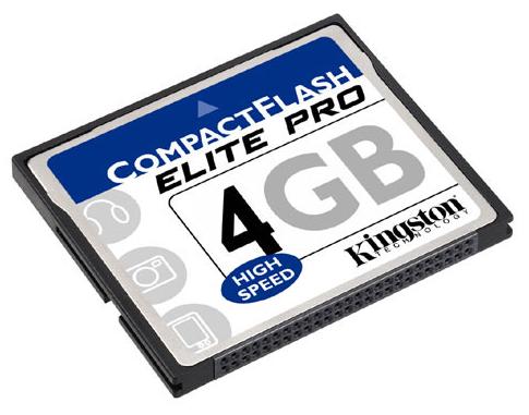 Kingston 4GB Elite Pro Compact Flash Card - CF/4GB-S