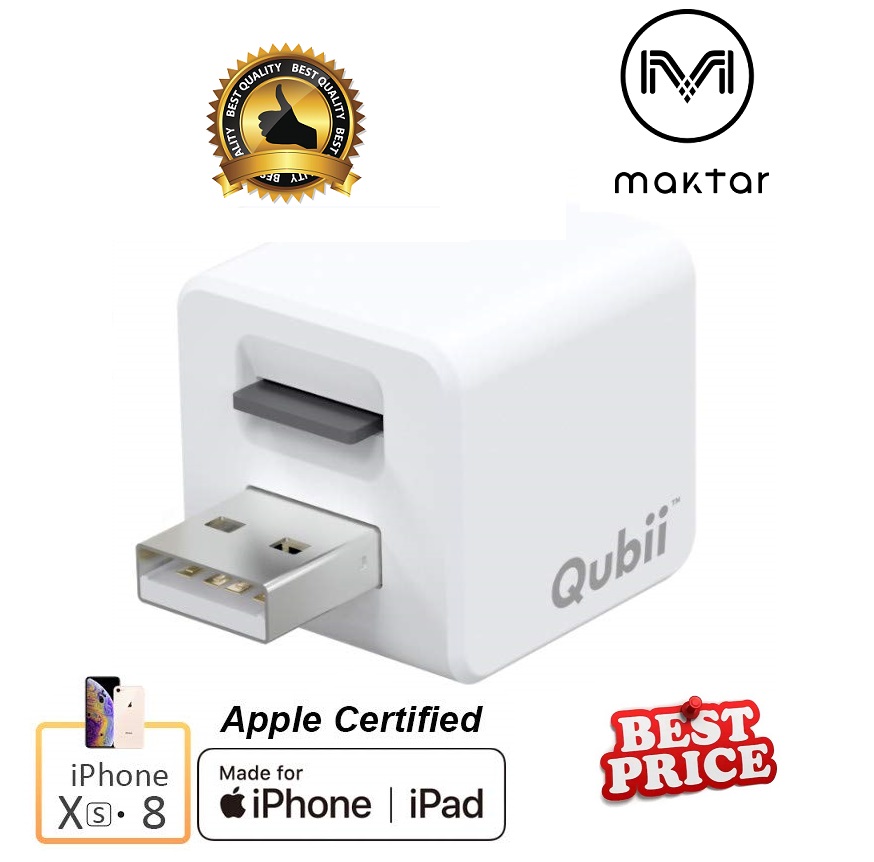 Maktar Qubii Pro Auto Backup and Fast Charge  for iPhone and iPad