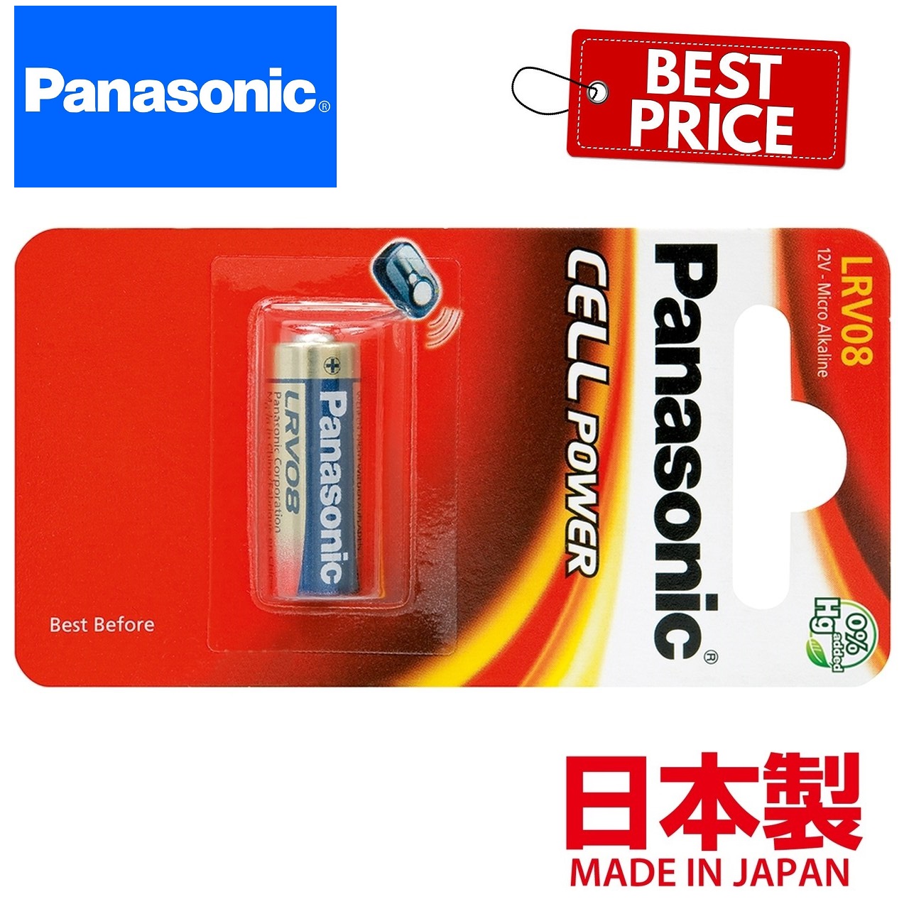 Panasonic LRV08 A23 MN21 Battery - 1 Pack