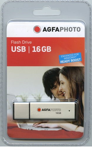 Agfa Photo 16GB USB Flash Drive 2.0 Silver