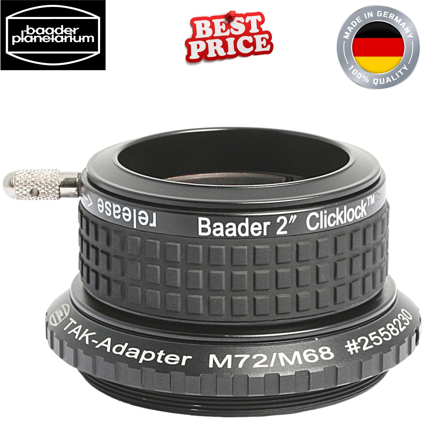 Baader CL-M72 2-Inch ClickLock Clamp For Takahashi Refractors
