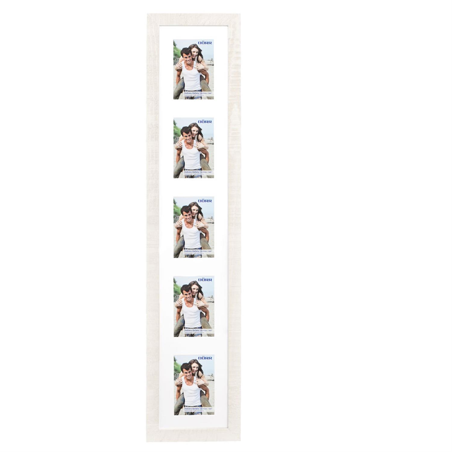 Dorr Indiana Vertical White Gallery Frame for 5 6x4 Photos