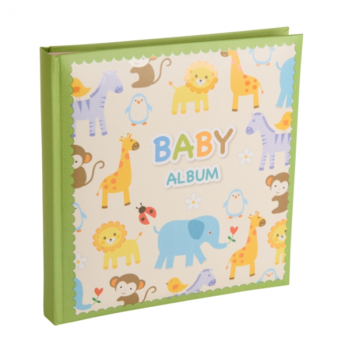 Kenro Baby Zoo Album and Keepsake Box - Green