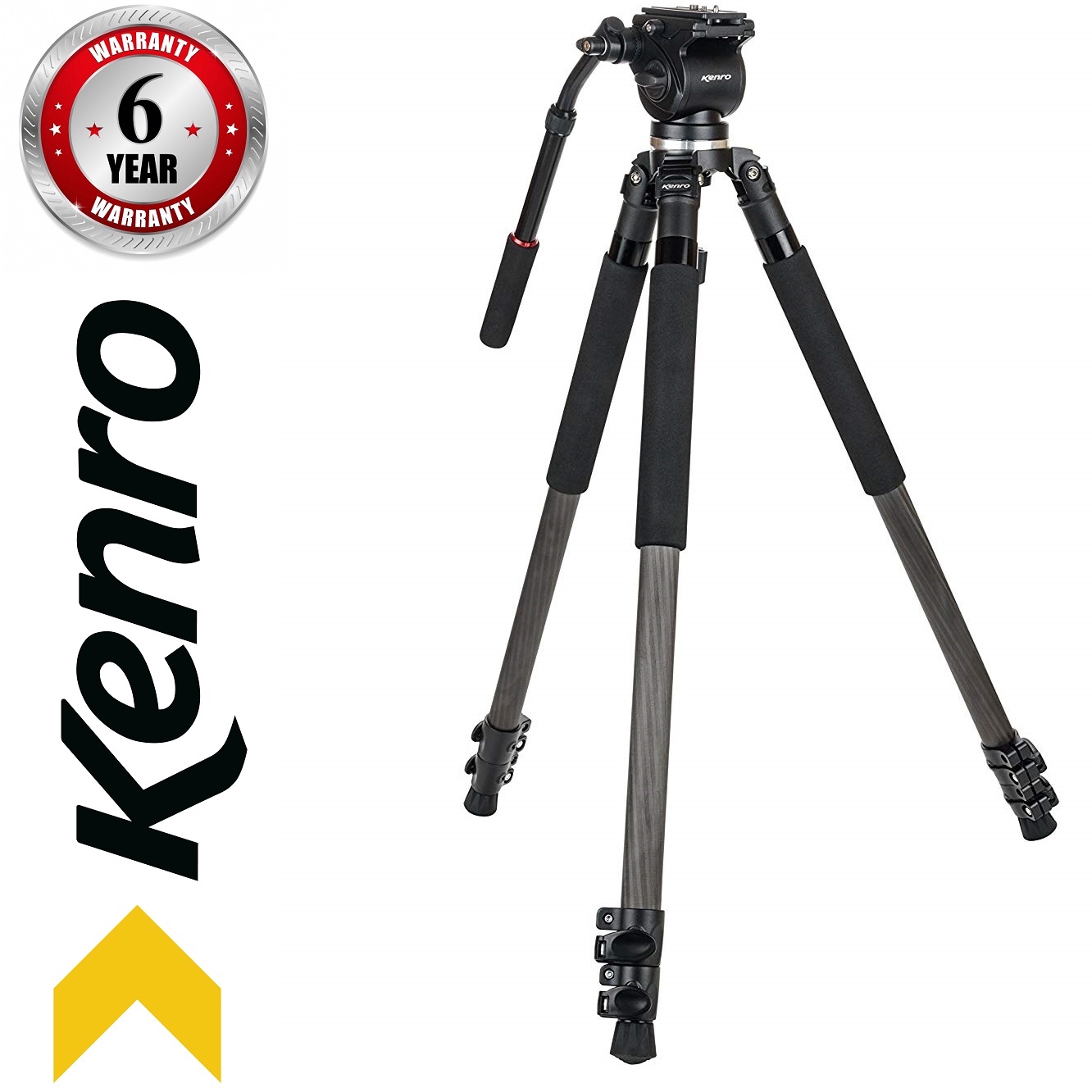 Kenro KENVT102C Standard Video Carbon Fibre Tripod Kit