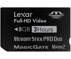 Lexar HD Video Memory Stick Pro DUO 8GB