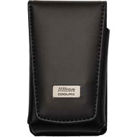 Nikon Black Deluxe Leather Case for Coolpix S500 S200 & Others