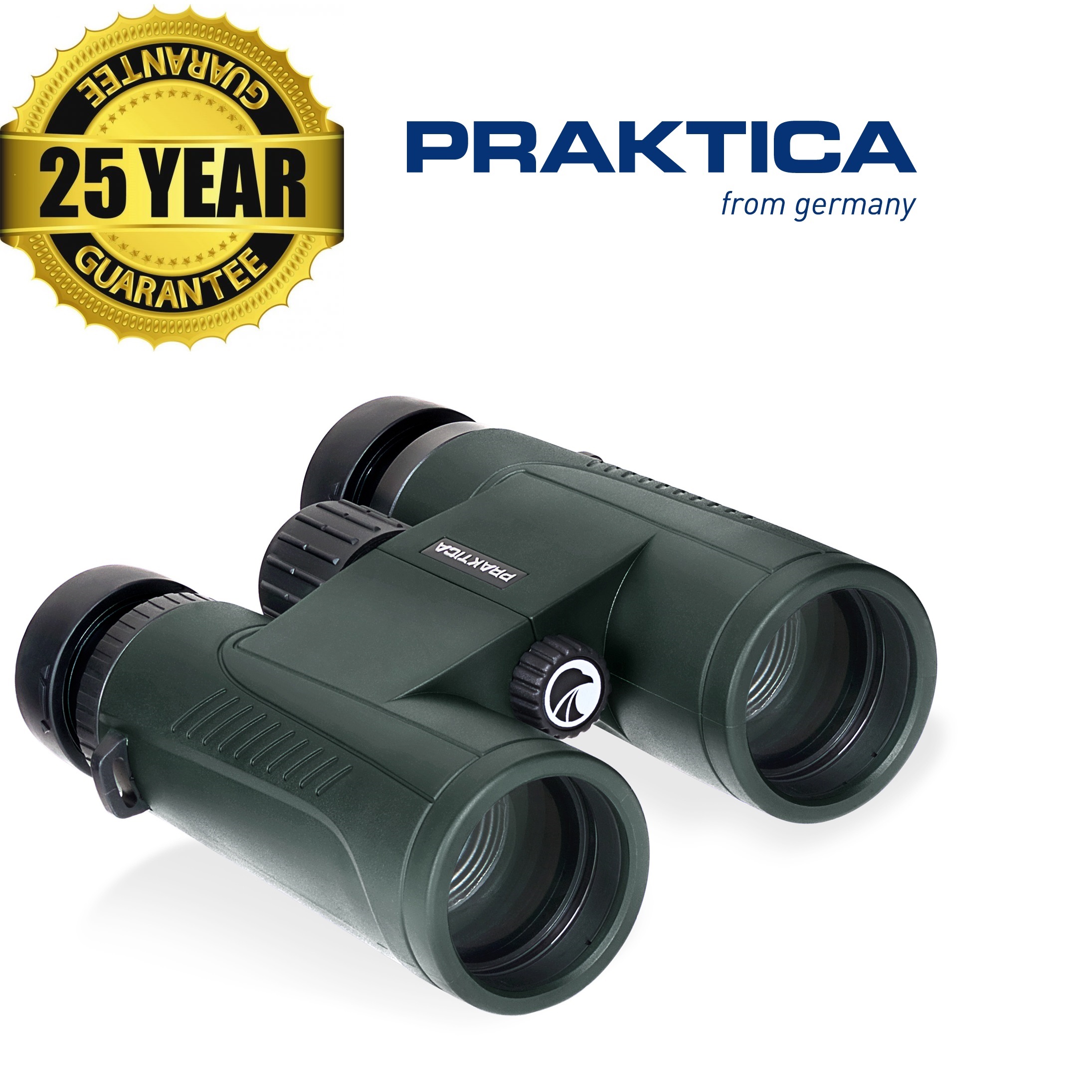 Praktica 10x42mm Odyssey Waterproof Binoculars - Green